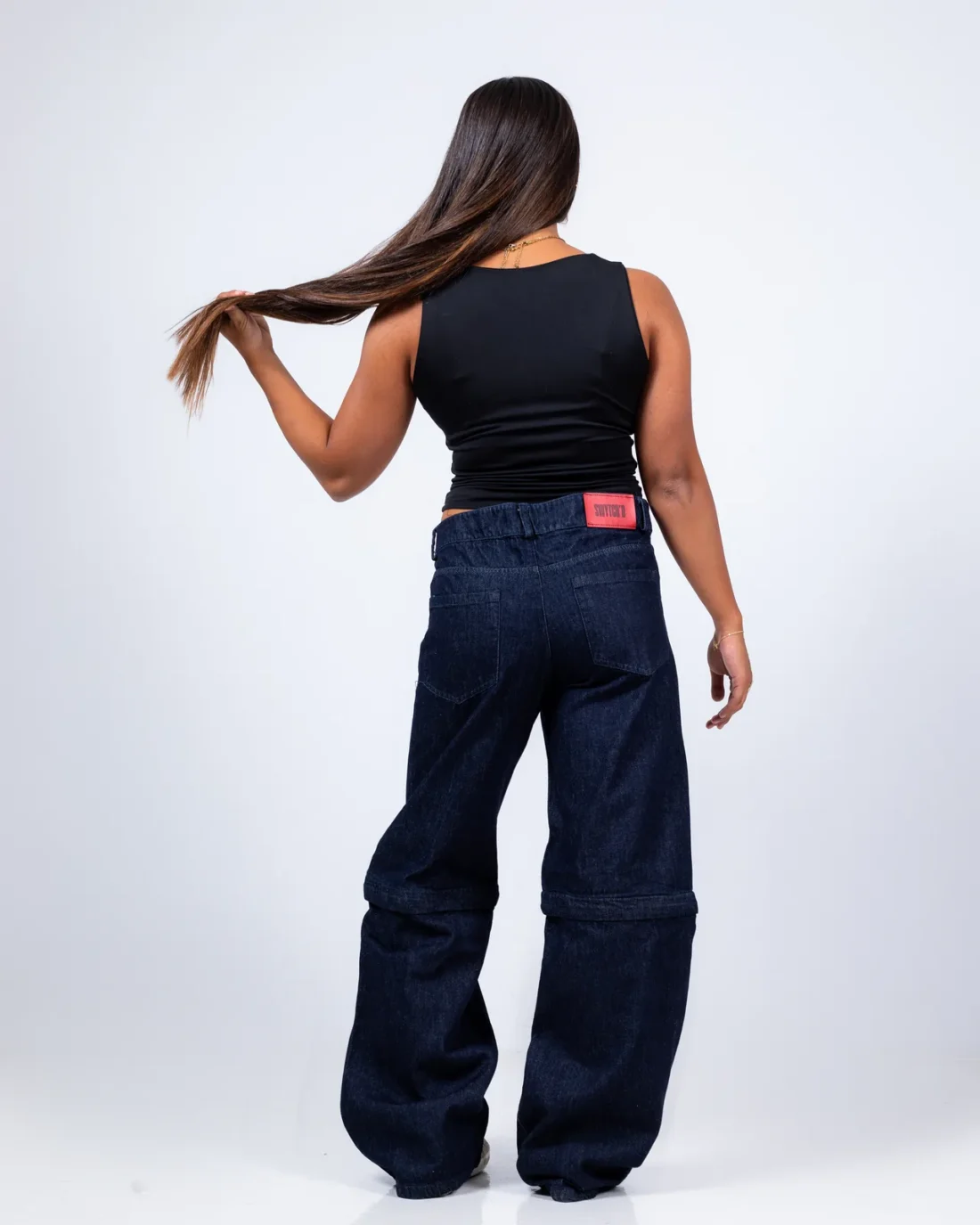 Dark Pants with Hidden Zipper/Jorts, photo 2