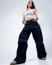 Dark Pants with Zipper/Jorts, photo 2