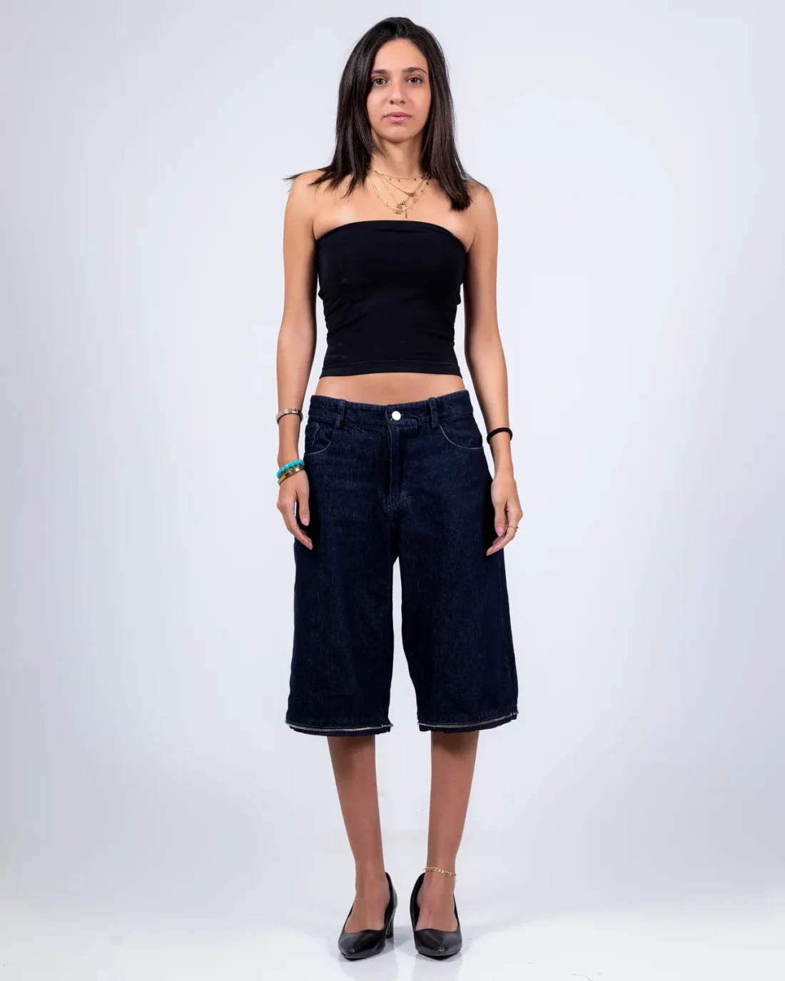 Dark Pants with Zipper/Jorts, photo 7