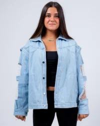 Mesh Denim Jacket